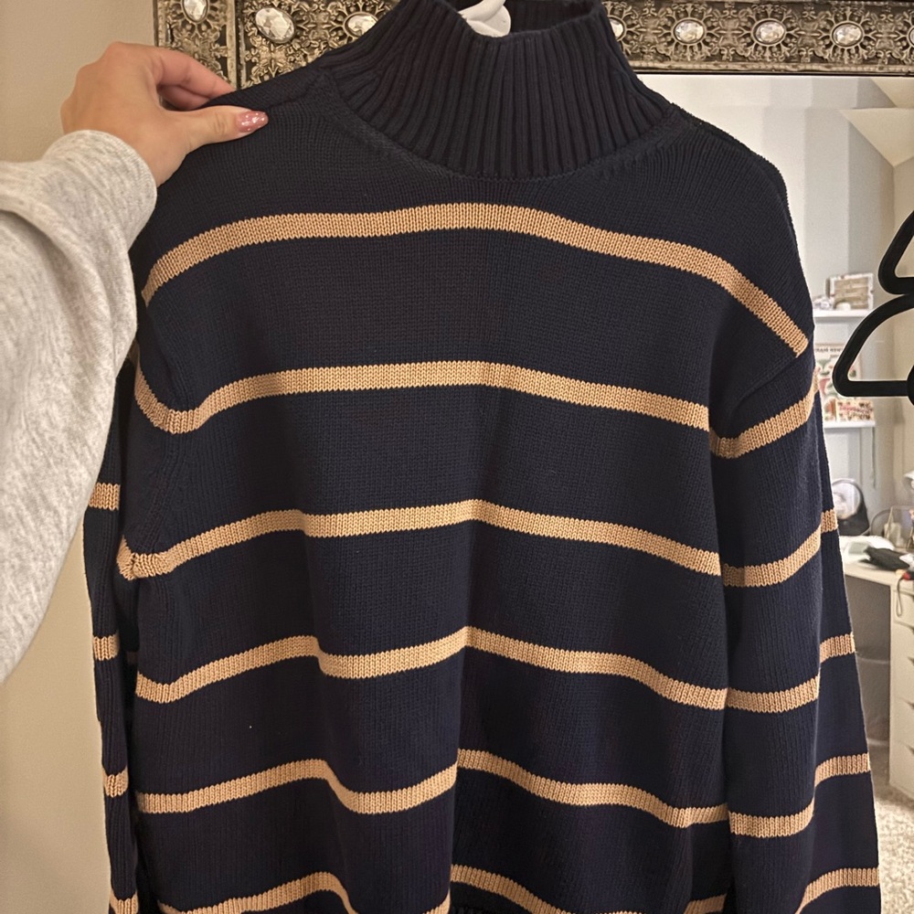 GAP Striped Mockneck Sweater